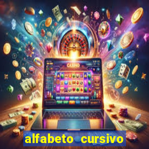 alfabeto cursivo pontilhado para imprimir pdf